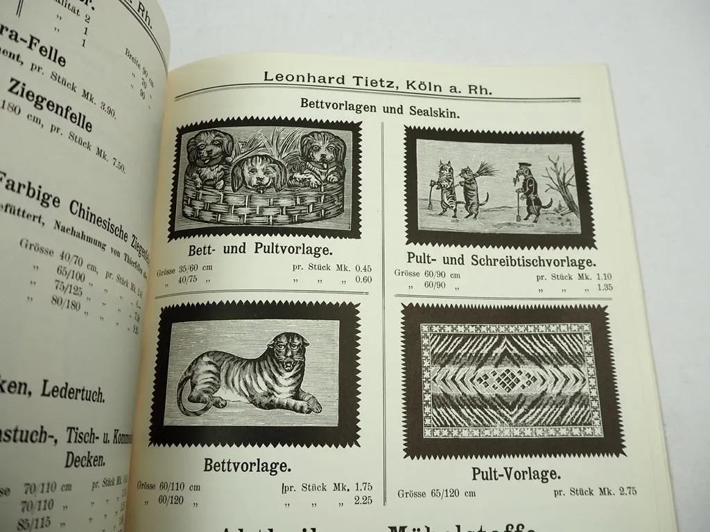 Katalog Verkaufshaus Leonhard Tietz Köln 1896 über Möbel Bedarfsartikel Haushalt