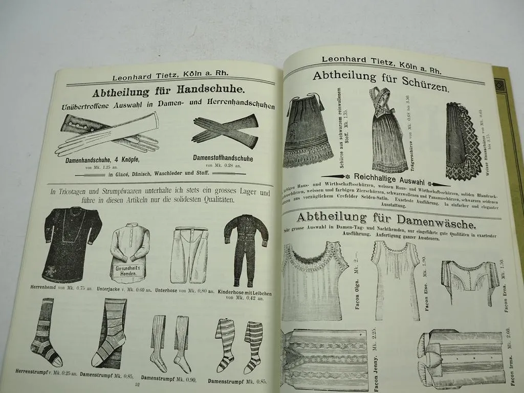 Katalog Verkaufshaus Leonhard Tietz Köln 1896 über Möbel Bedarfsartikel Haushalt