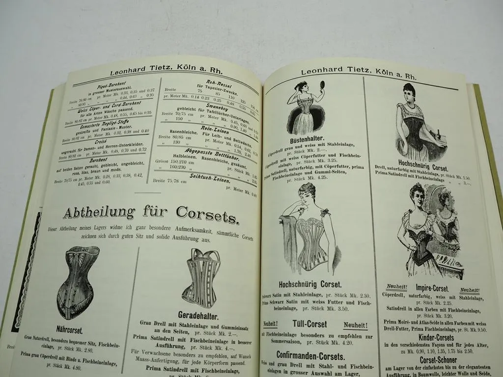 Katalog Verkaufshaus Leonhard Tietz Köln 1896 über Möbel Bedarfsartikel Haushalt