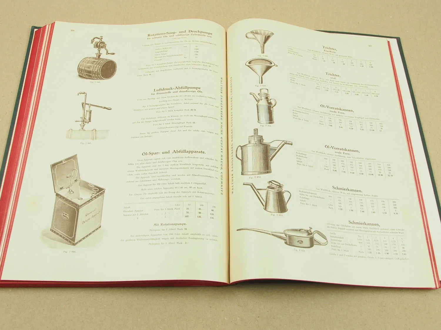 Katalog Werkzeuge Technische Bedarfsartikel Preise 1927 W. Zangenberg Chemnitz