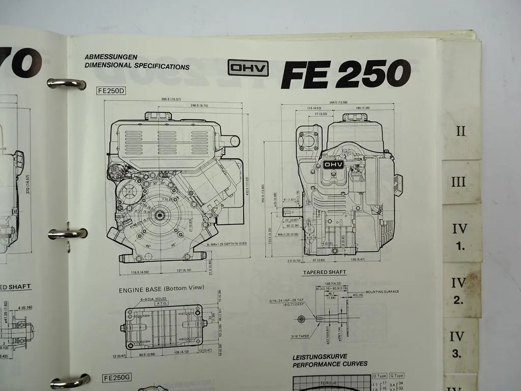 Kawasaki FA FB FC FE FG KT Industriemotor Service Handbuch