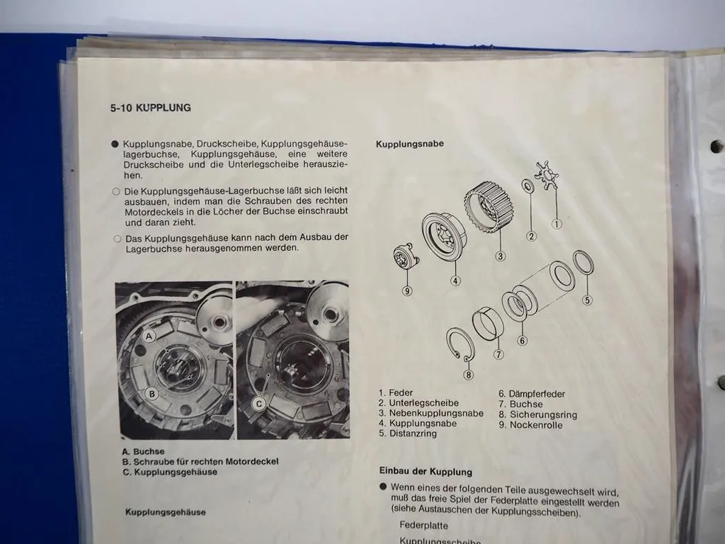 Kawasaki GTR 1000 ZG 1000-A1 Motorrad Werstatthandbuch Reparaturanleitung