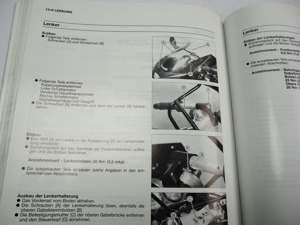 Kawasaki Ninja ZX-6R J1 ZX600 ZX6R Werkstatthandbuch Reparaturanleitung 1999