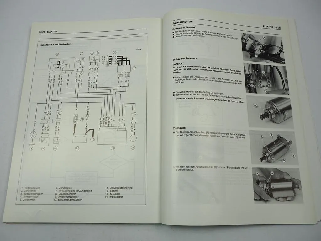Kawasaki Ninja ZX-6R ZX600 F1 Werkstatthandbuch Reparaturanleitung 1995