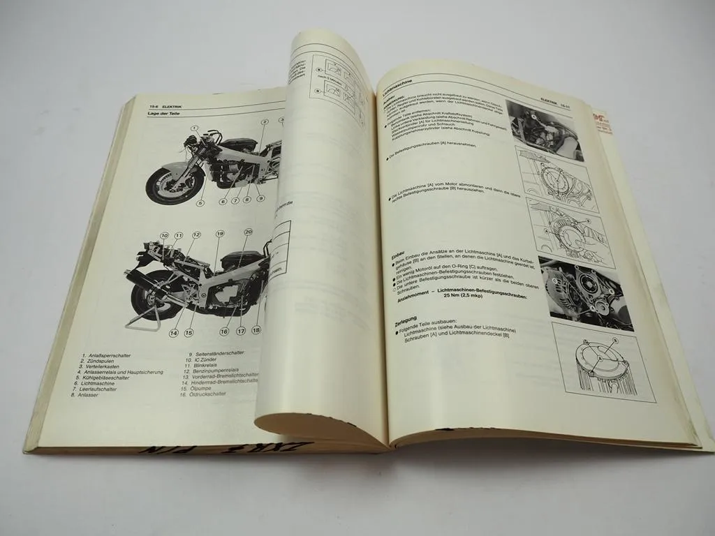 Kawasaki Ninja ZX7R RR ZX750 P1 N1 Reparaturanleitung 1996 Werkstatthandbuch