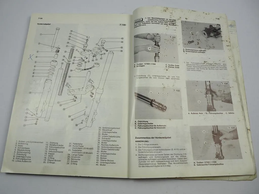 Kawasaki Z1100 ST A1 Werkstatthandbuch Reparaturanleitung 1982 Zerlegen Wartung