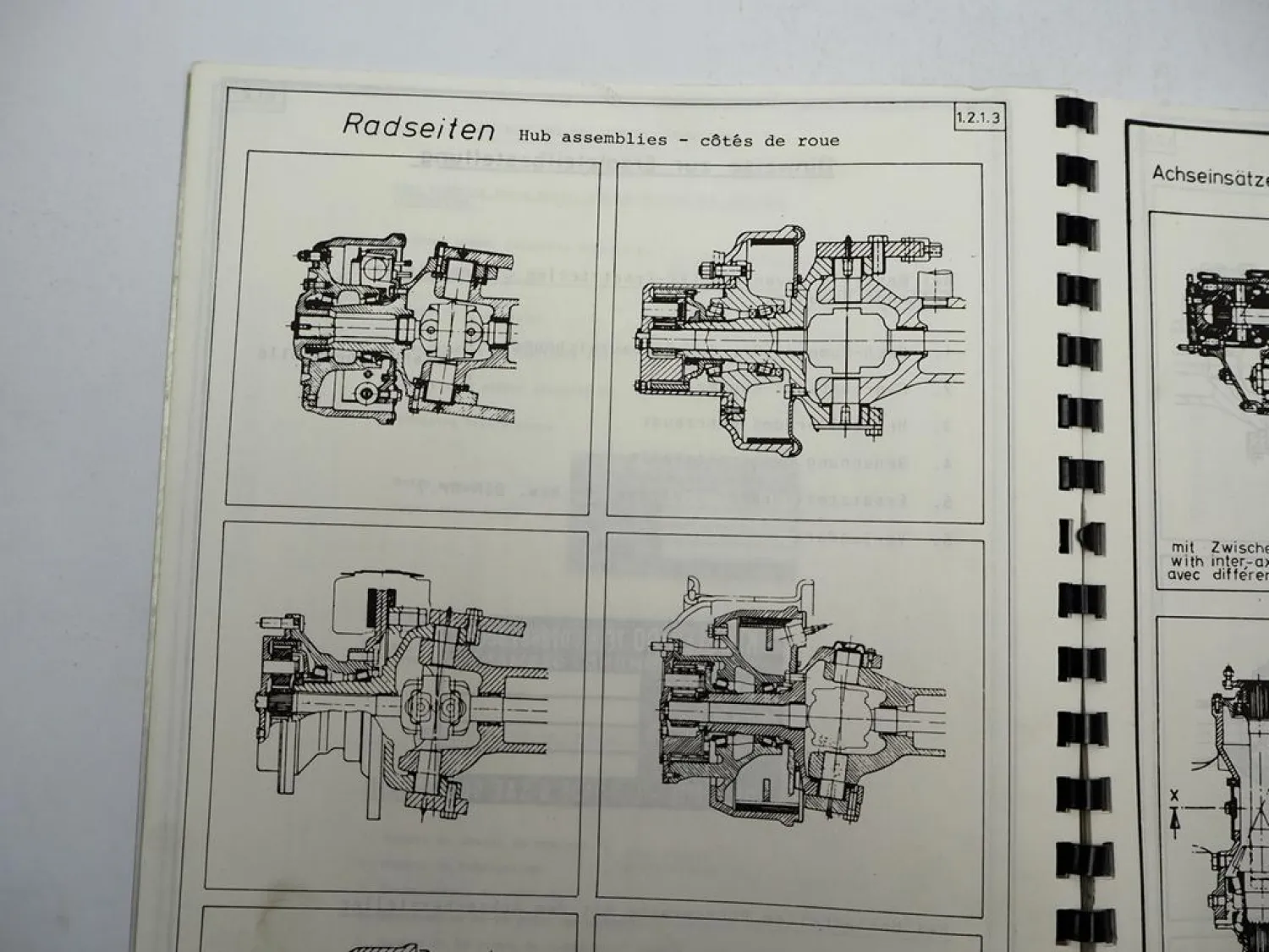 Kessler + Co Abtsgmünd Achsen Werkstatthandbuch Service Manual ca.1990er Jahre