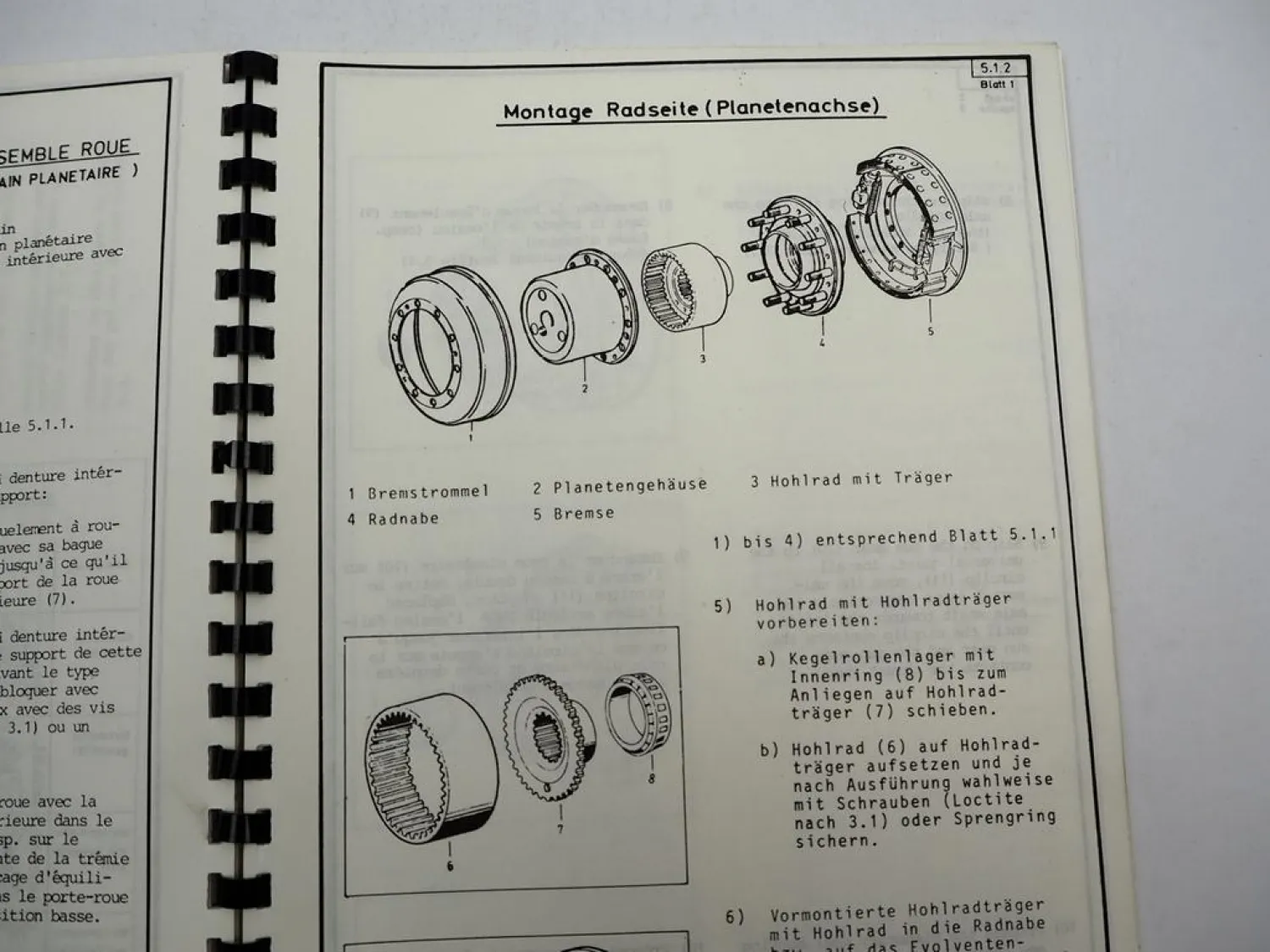 Kessler + Co Abtsgmünd Achsen Werkstatthandbuch Service Manual ca.1990er Jahre
