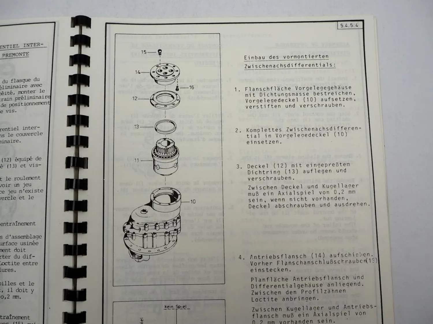 Kessler + Co Abtsgmünd Achsen Werkstatthandbuch Service Manual ca.1990er Jahre