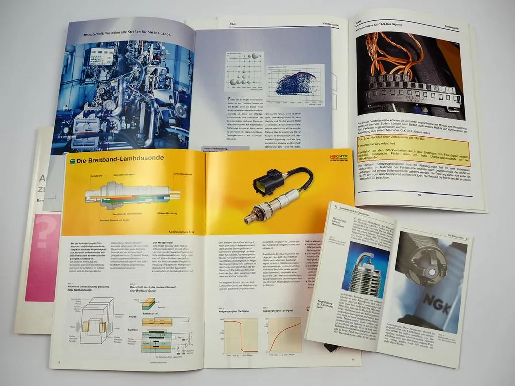 KFZ Technik Motortechnik Zündkerzen 6x Schulungsunterlagen Handbuch 2000er Jahre