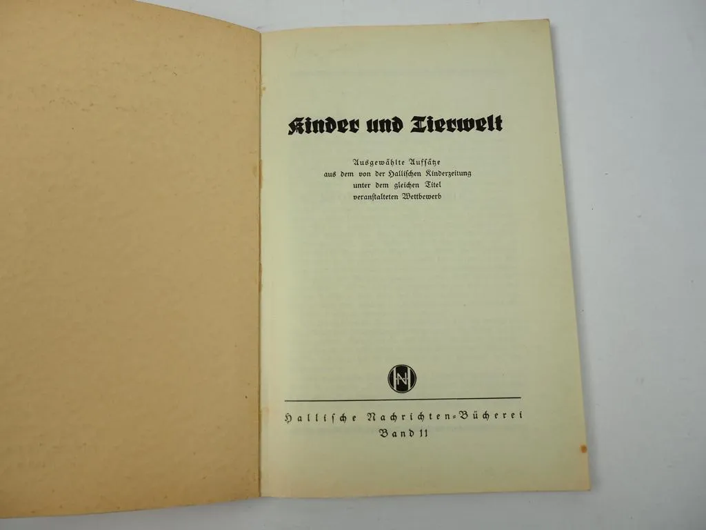 Kinder und Tierwelt Aufsätze und Kinderzeichnungen Hallische Nachrichten 1933