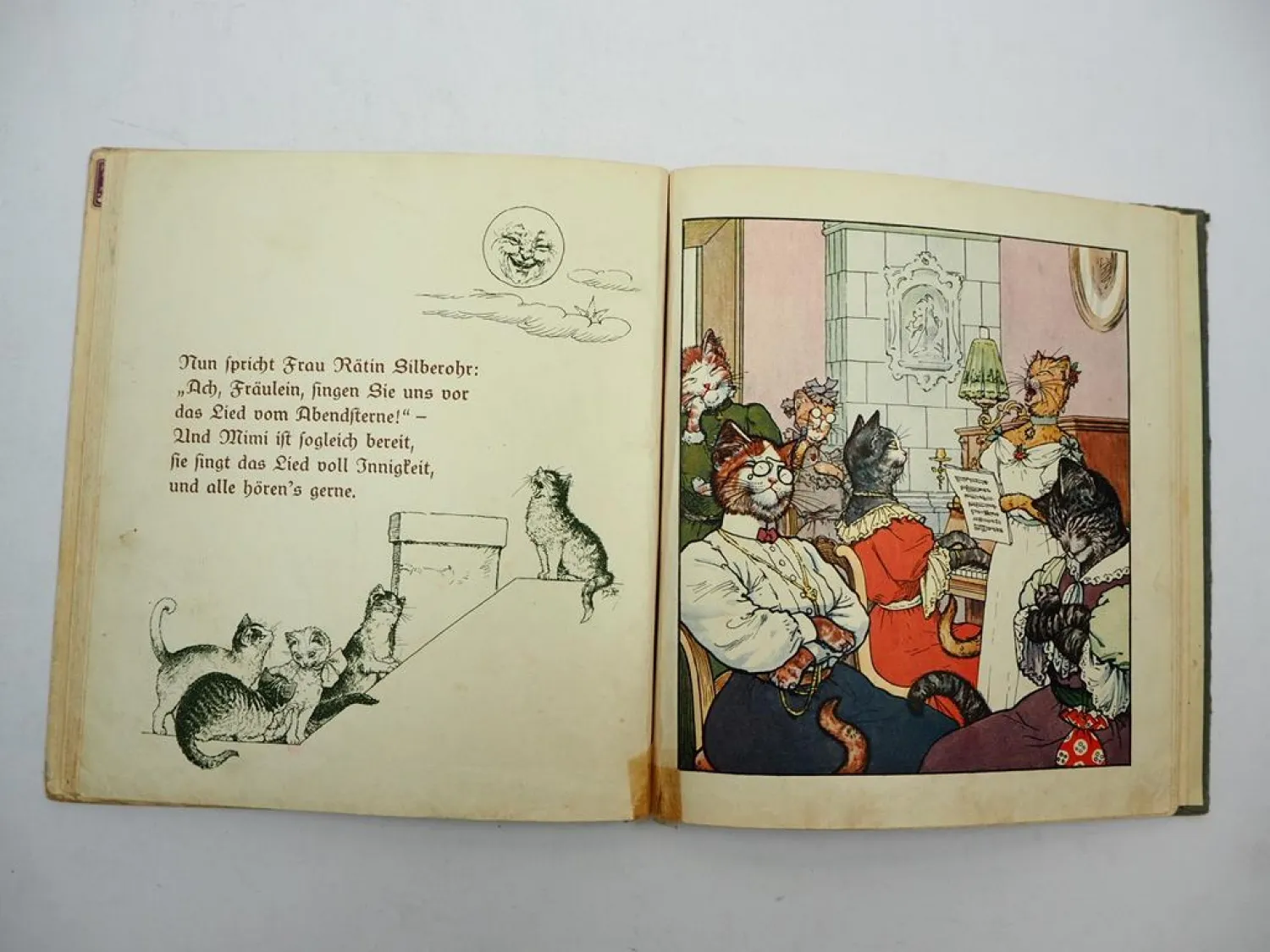 Kinderbuch Im Katzenkränzchen ca. 1927 Alfred Hahns Verlag Arthur Thiele