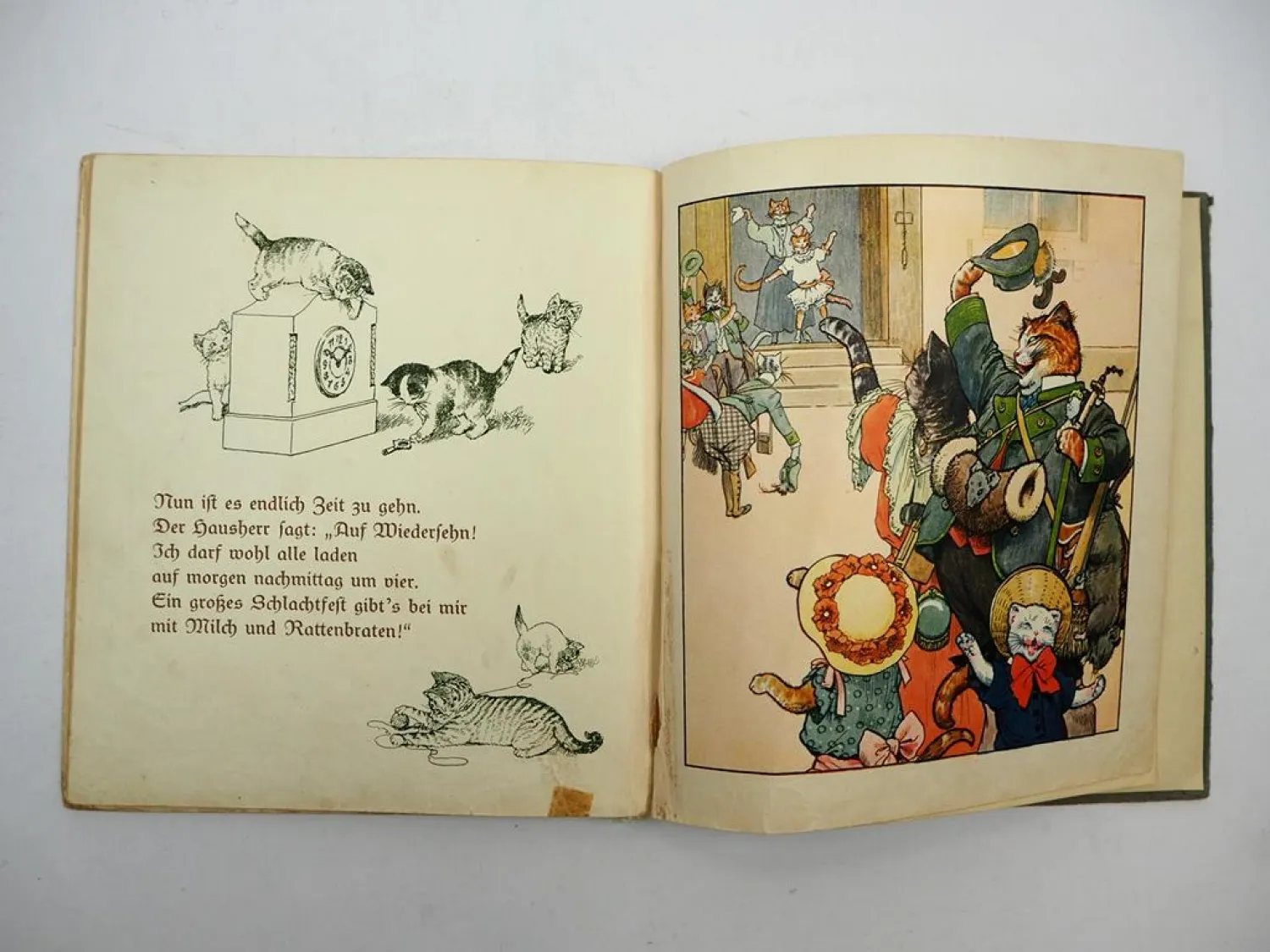 Kinderbuch Im Katzenkränzchen ca. 1927 Alfred Hahns Verlag Arthur Thiele