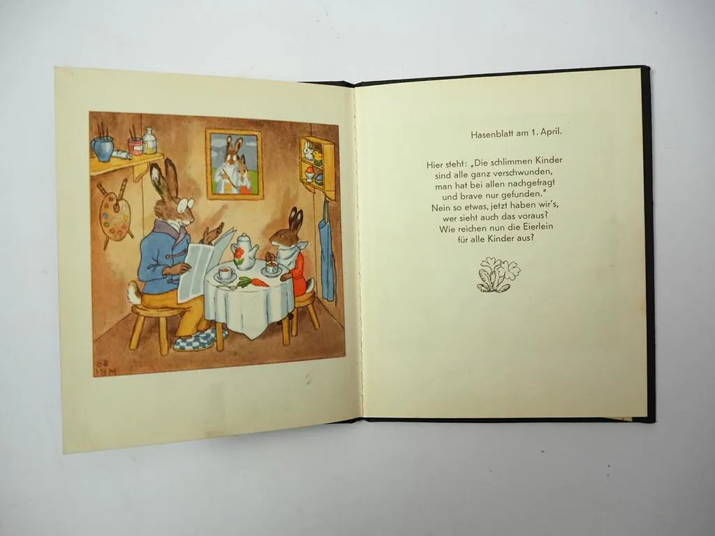 Kinderbuch Ostern Ida Bohatta Morpurgo Fritz Osterhas und Sohn 1936