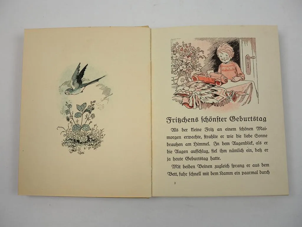 Kinderbuch Peterchens Abenteuer von Ilse Prüfer 1939 Wellensittich