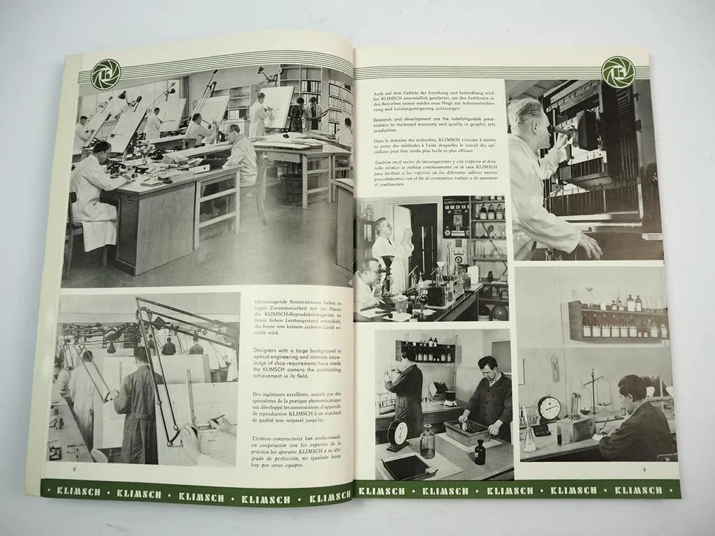 Klimsch Co. Frankfurt Fotozubehör Kamera Repro Geräte Katalog 1950/60er Jahre