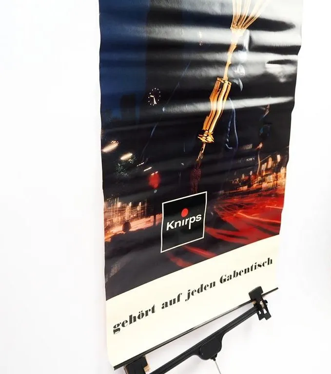 Knirps Regenschirm Original Plakat Ansicht Berlin 1970/80er Jahre