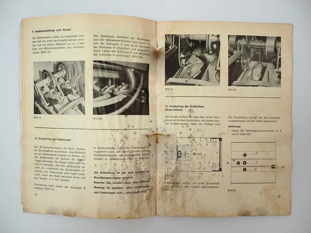 Köla Rivale 3 4 Pickup Presse Betriebsanleitung Ersatzteilliste 1970