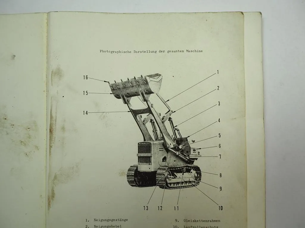 Komatsu D30 D31 S Q -15 Dozer Shovel Laderaupe Betriebsanleitung Ersatzteilliste