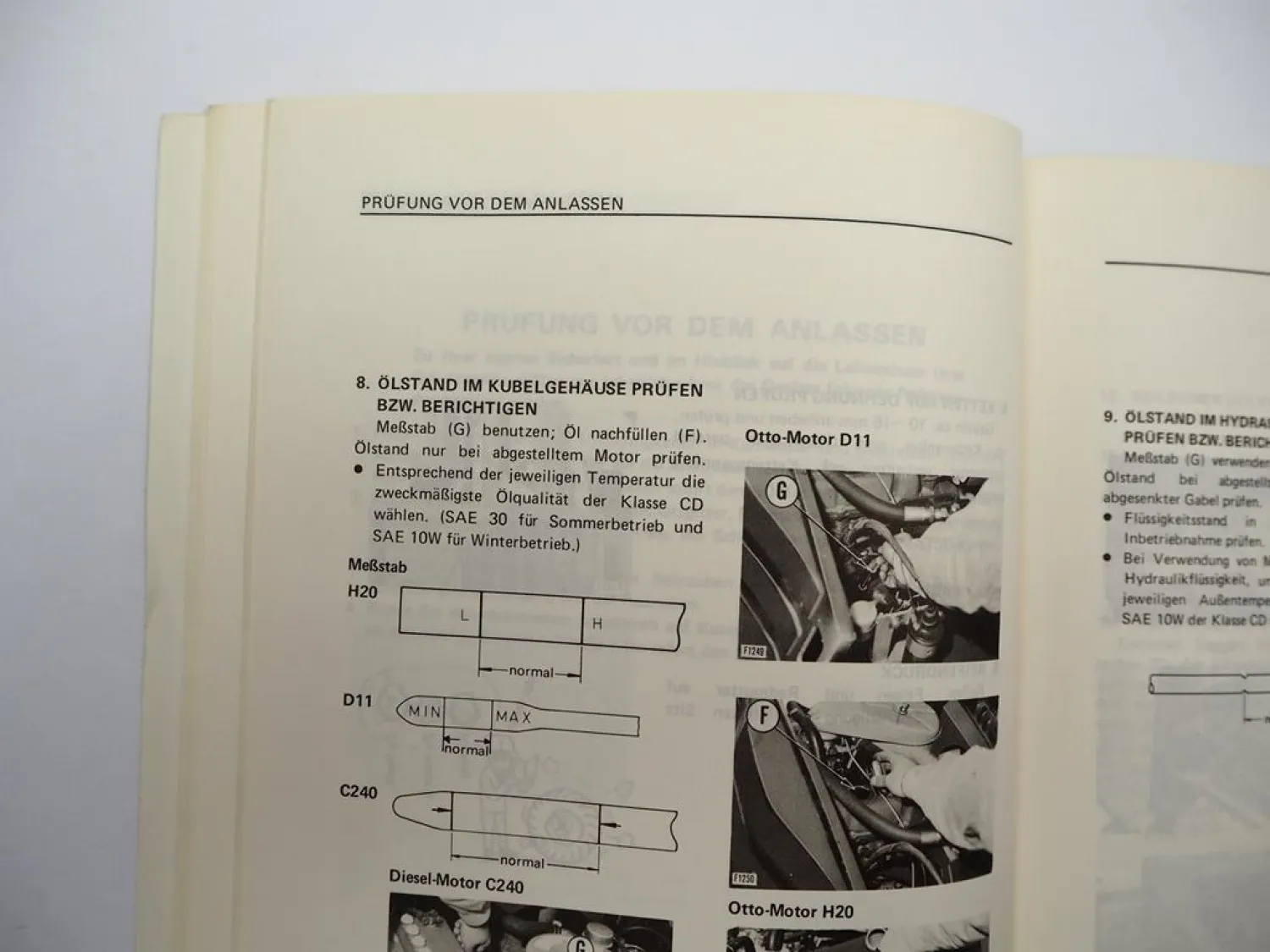 Komatsu FG FD 10 15 18 20 25 28 30 H S Gabelstapler Betriebsanleitung 1980