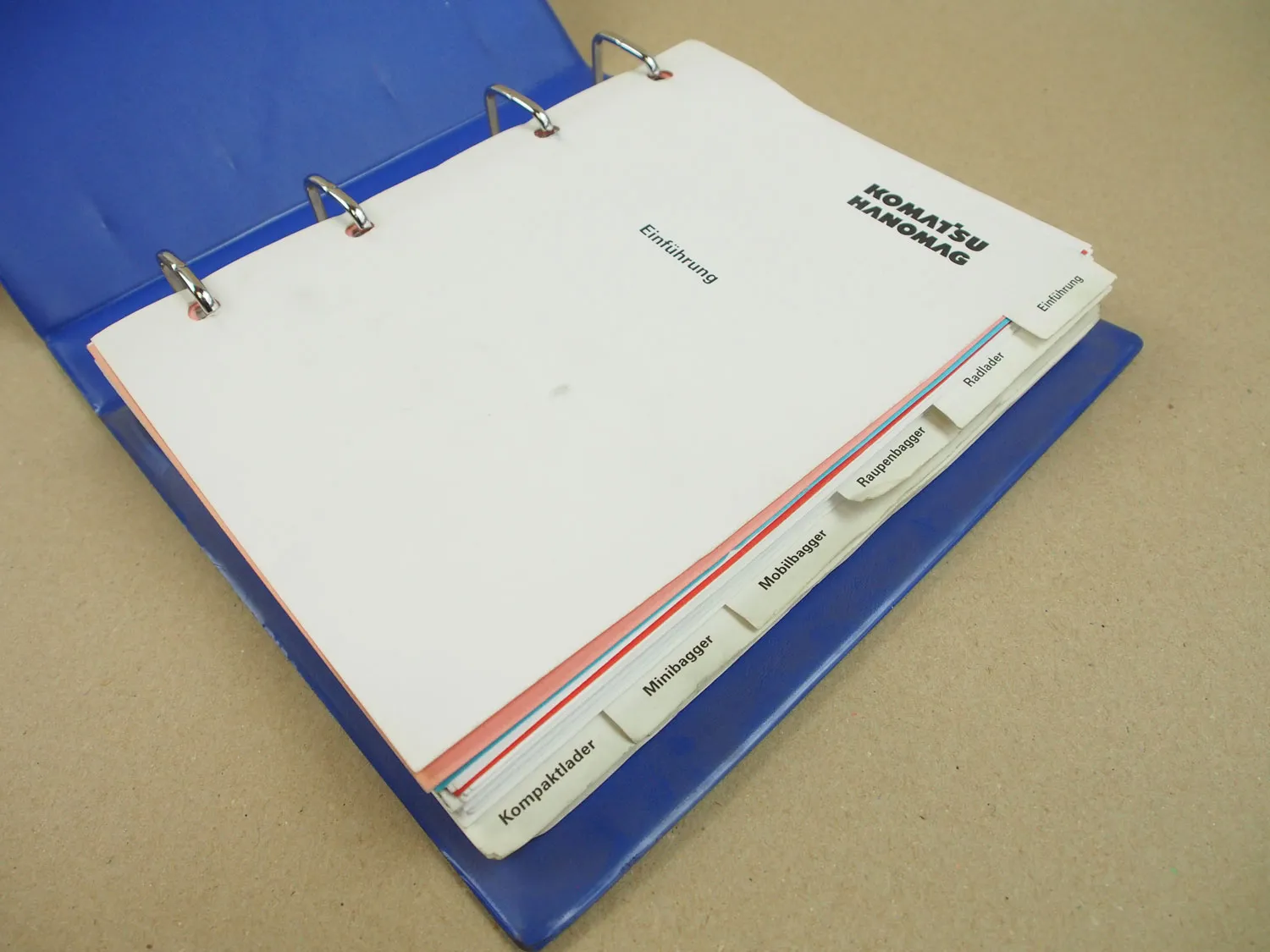 Komatsu Hanomag Preislisten Angebotslisten Verkaufsprogramm 3/2002