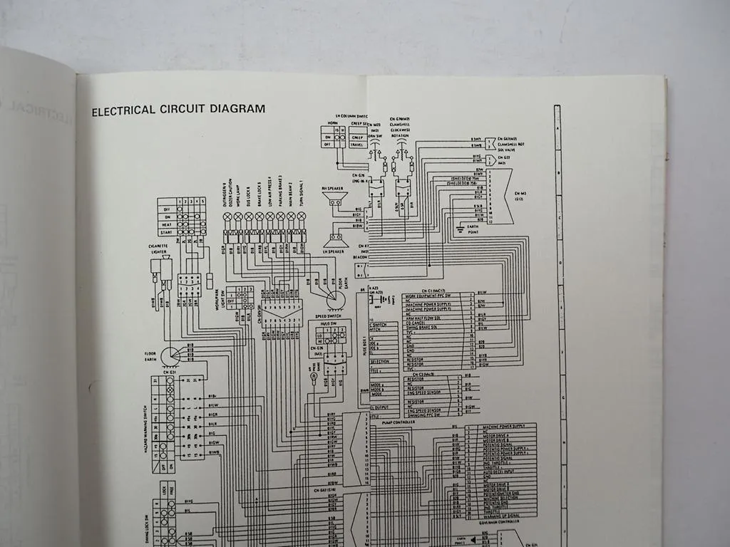 Komatsu PW170-5K Hydraulikbagger Schulungshandbuch 1990er Jahre
