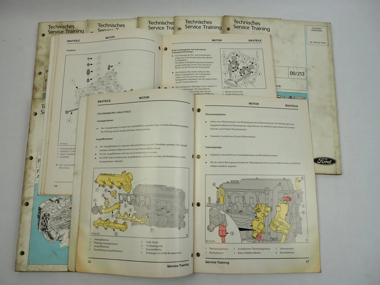 Konvolut Ford Mondeo Service Training Schulungshandbuch 1992/94
