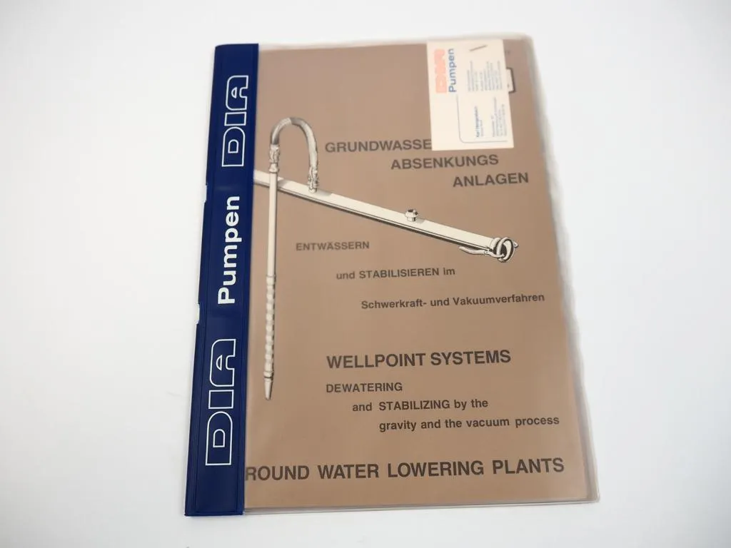 Konvolut Prospekte DIA Tauchpumpen Kreiselpumpen Membranpumpen 1980er Jahre