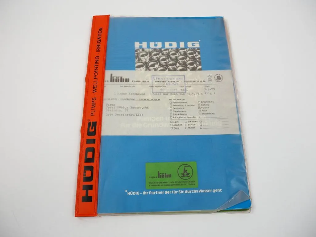 Konvolut Prospekte Hüdig Vakuumpumpen Kreiselpumpen Membranpumpen 1970er Jahre