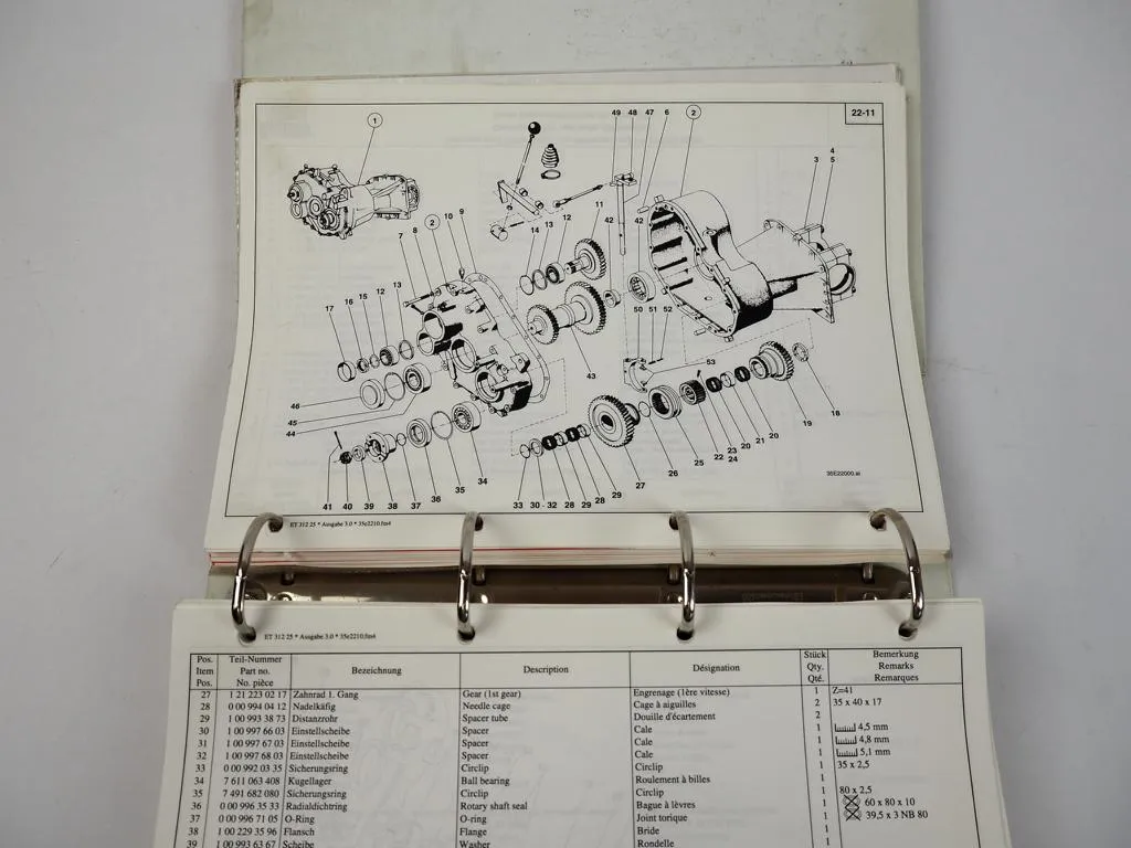 Kramer Allrad 312LE/LEx Schaufellader Ersatzteilliste Parts List 1996