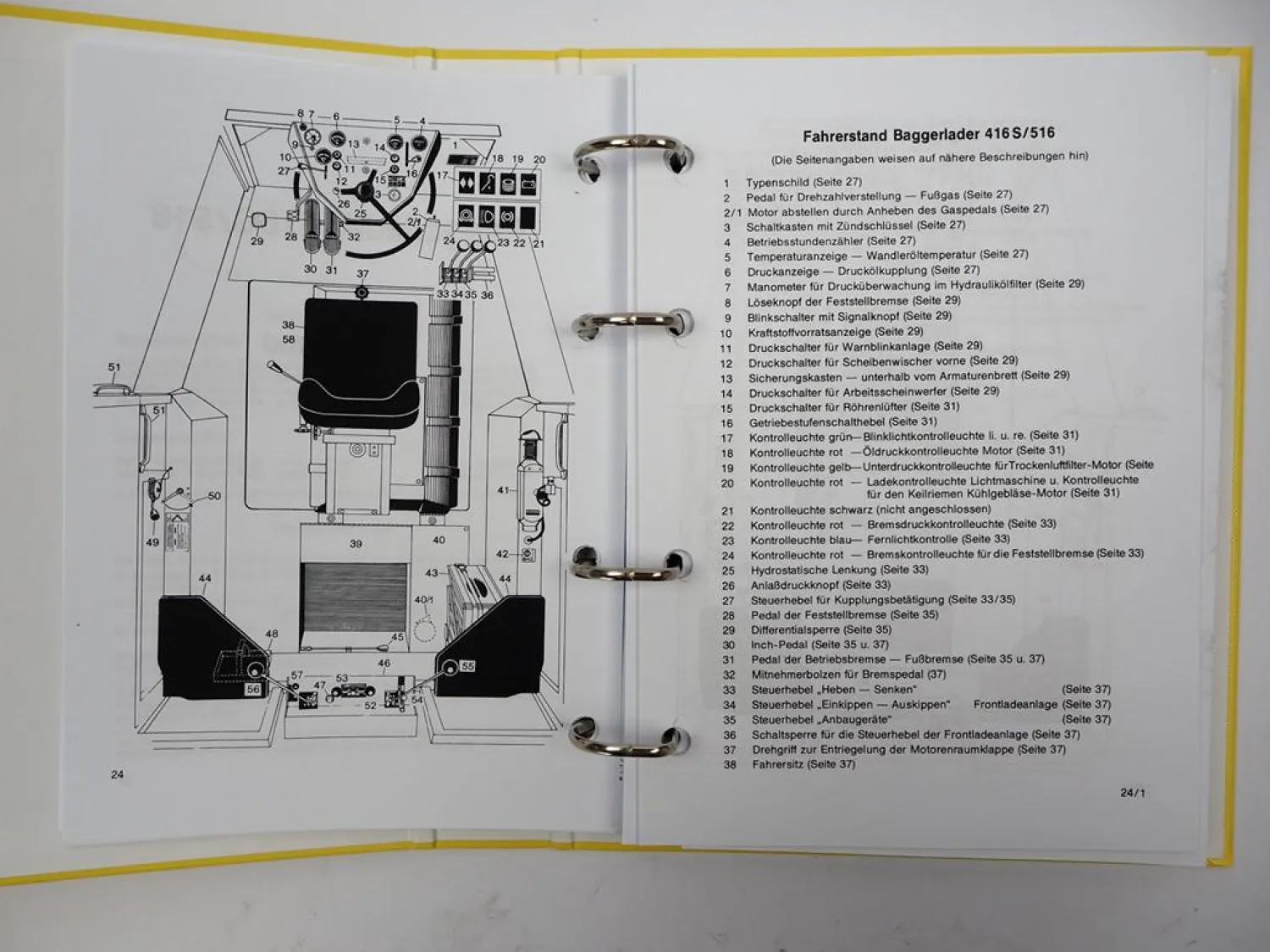 Kramer Allrad 416S 516 Baggerlader Betriebsanleitung mit Schaltplänen & Bedienungs-Wartungsanweisungen