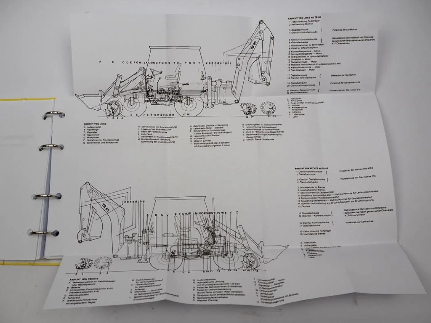 Kramer Allrad 416S 516 Baggerlader Betriebsanleitung mit Schaltplänen & Bedienungs-Wartungsanweisungen