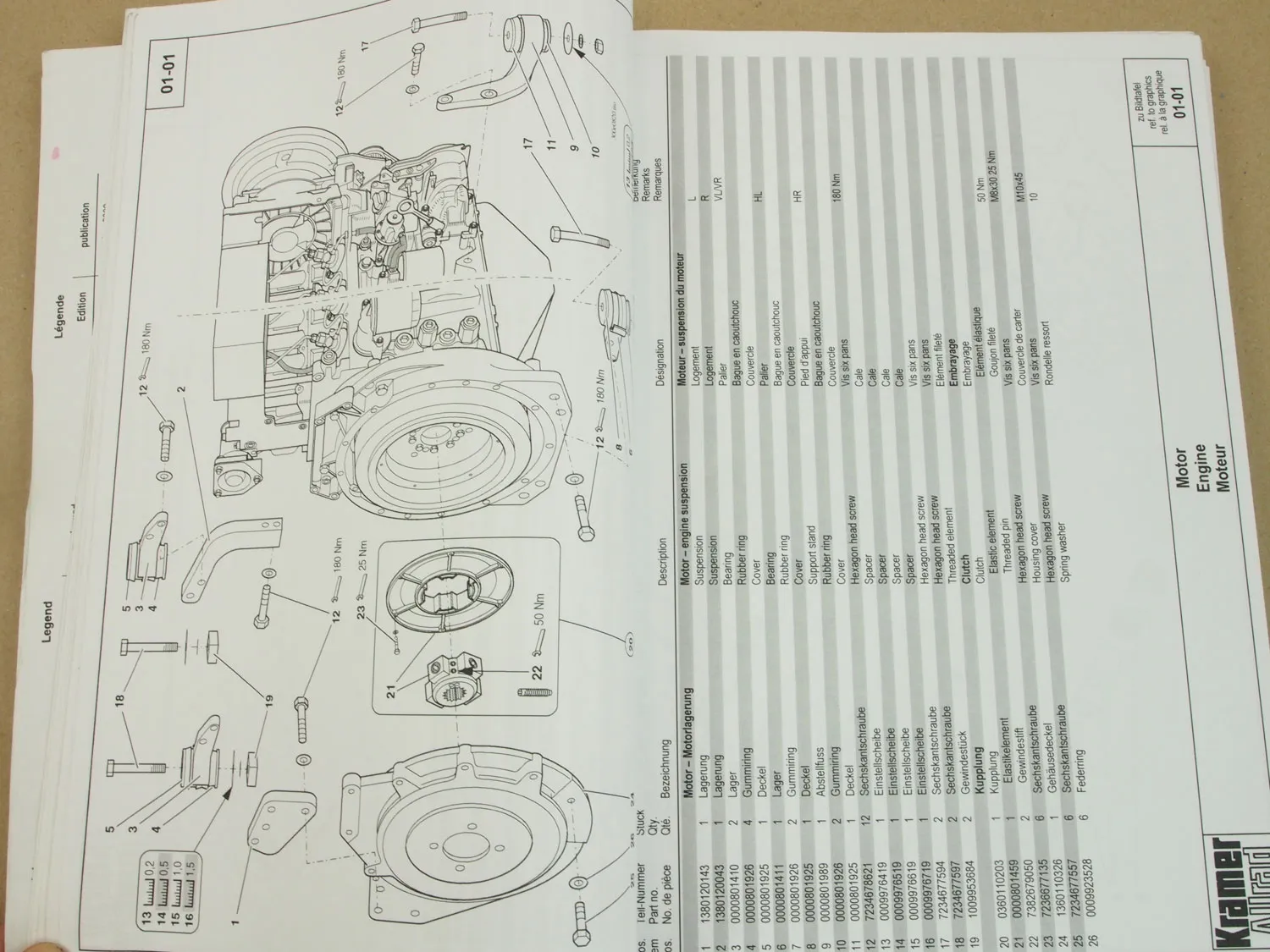 Kramer Allrad 521 Schaufellader Telescopic Ersatzteilliste 2002 Wheel loader