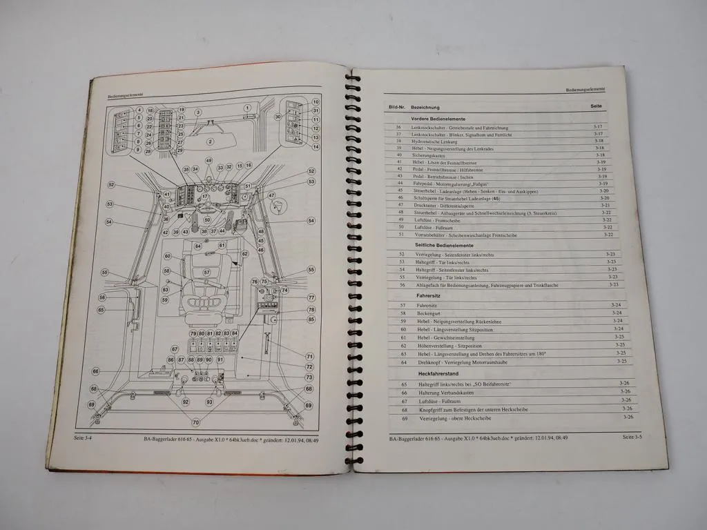 Kramer Allrad 616S Baggerlader Bedienungsanleitung 1993