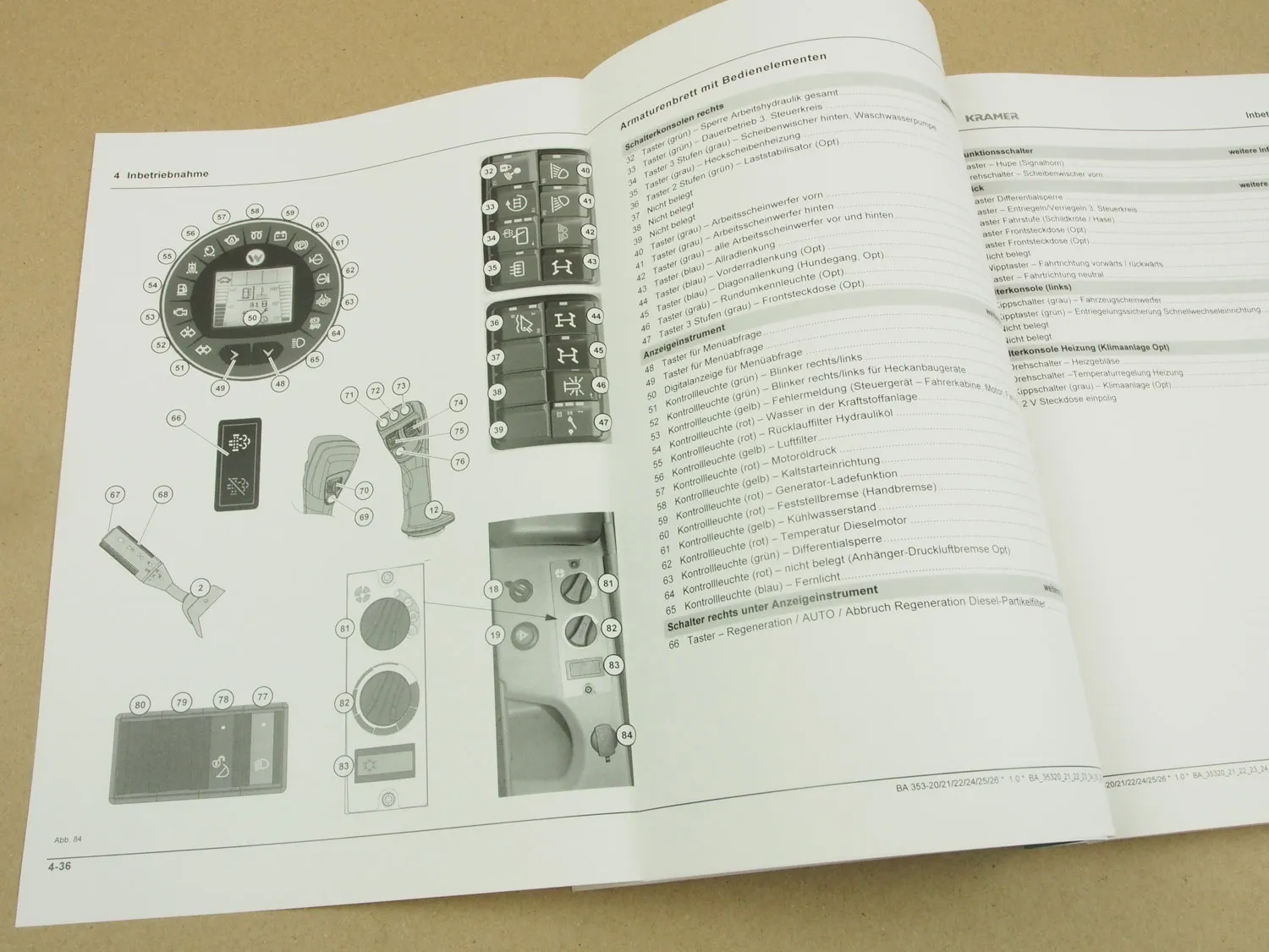 Kramer Allrad KL33.5 KL33.5L KL36.5 KL36.5L Lader Bedienungsanleitung 2019