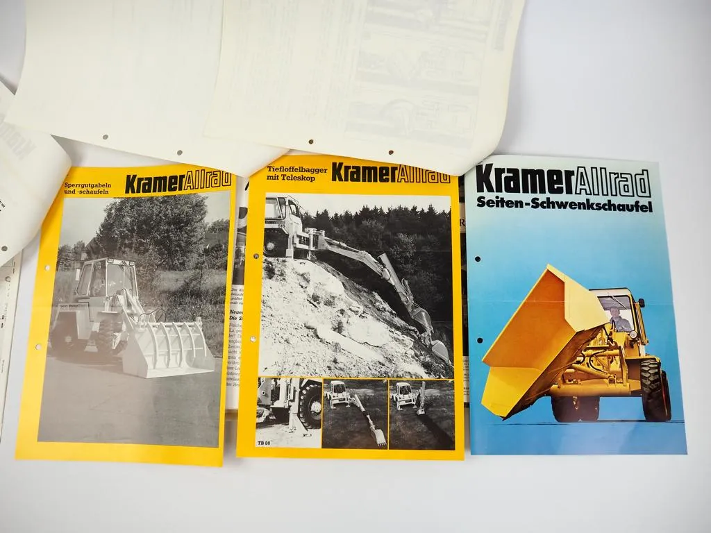 Kramer Allrad Schaufellader Techn. Informationen Wettbewerbsvergleich 80er Jahre