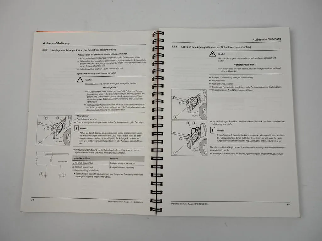 Kramer Allrad Teleskop-Schwenkkran Bedienungsanleitung Ersatzteilkatalog 2000
