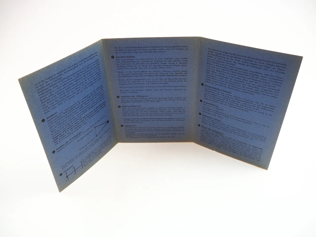 Kramer KL180 Dieselschlepper Bedienungsanleitung Kurzversion Schmierplan 1957