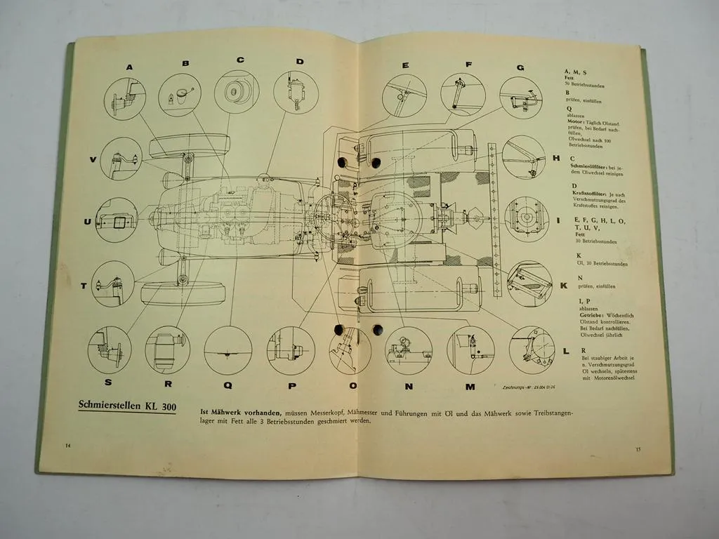 Kramer KL300 Schlepper KL 300 Betriebsanleitung Bedienungsanleitung Wartung