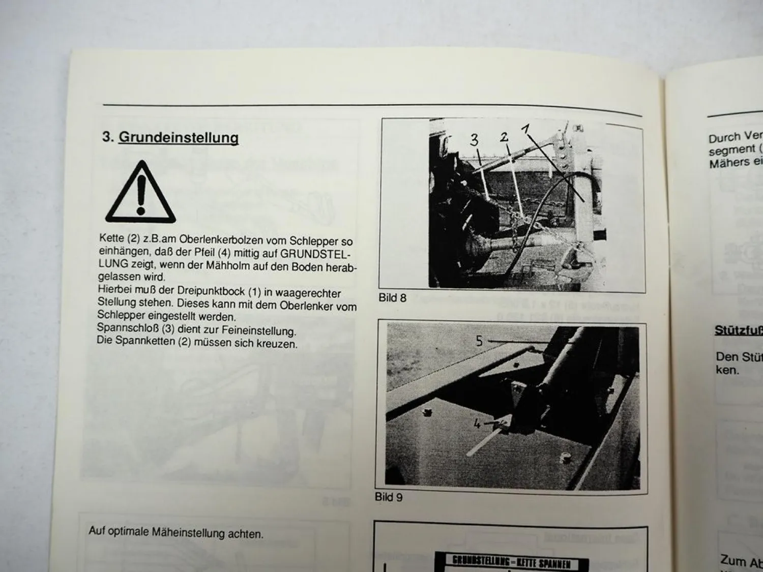 Krone AFL 242Z Front Scheibenmäher Betriebsanleitung Bedienungsanleitung