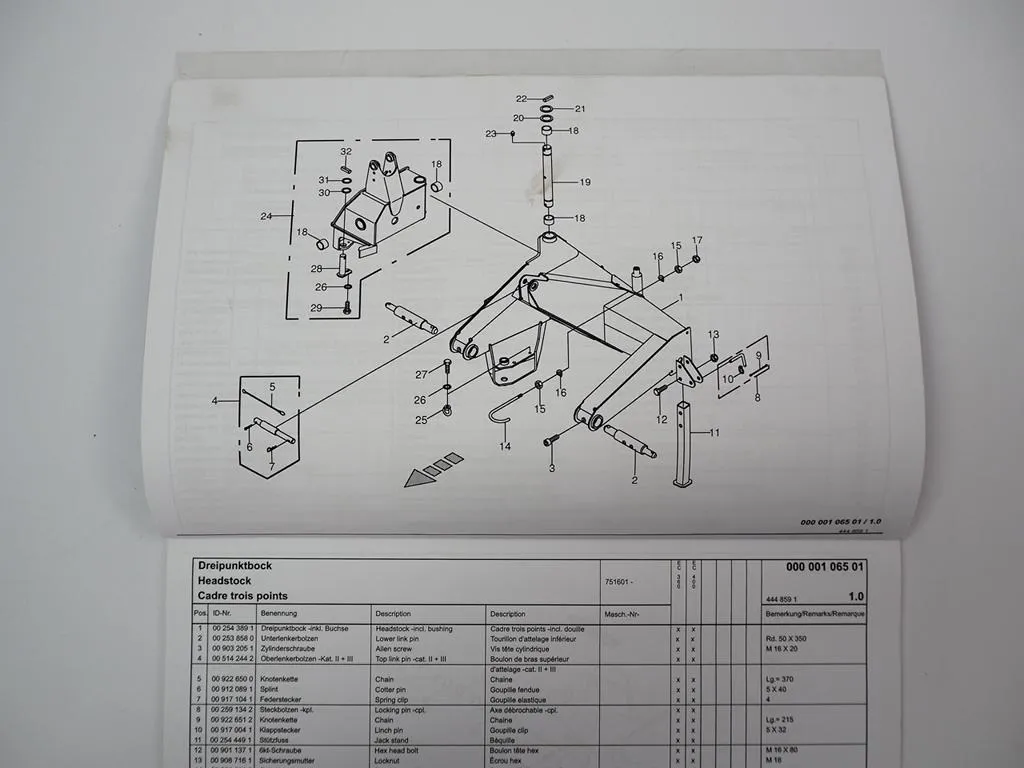 Krone EasyCut 360 400 Scheibenmäher Ersatzteilliste Spare Parts 2008
