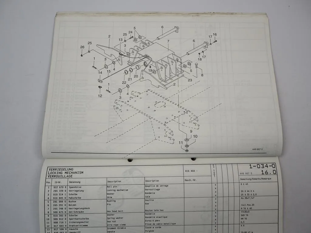 Krone KS 14.01 Duo 2 Schwader Ersatzteilliste Spare Parts List 1998