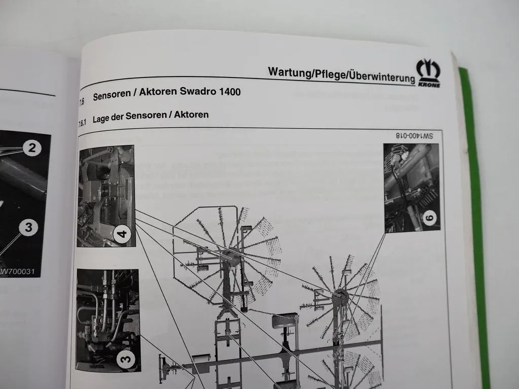 Krone Swadro Kreiselschwader Schulungshandbuch 2008