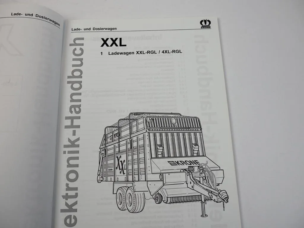 Krone XXL 4XL RGL RGD Lade- und Dosierwagen Elektronik-Handbuch Schaltplan 2002