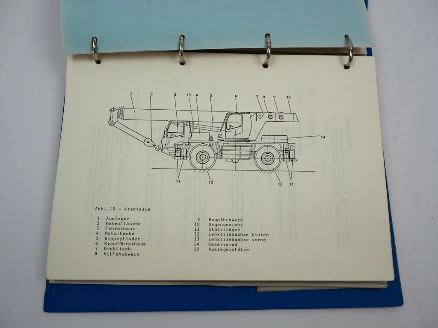 Krupp 25 GMT-AT Mobilkran mit Deutz BF6L 913C Motor Betriebsanleitung 1980er J.