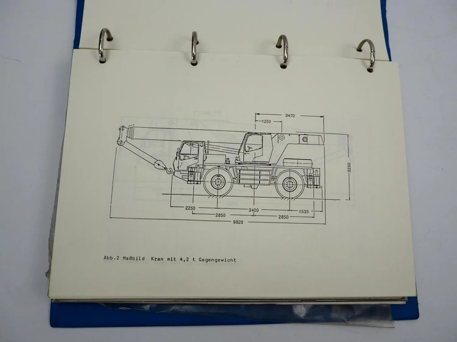 Krupp 25 GMT-AT Mobilkran mit OM366LA Motor Betriebsanleitung 1980er Jahre