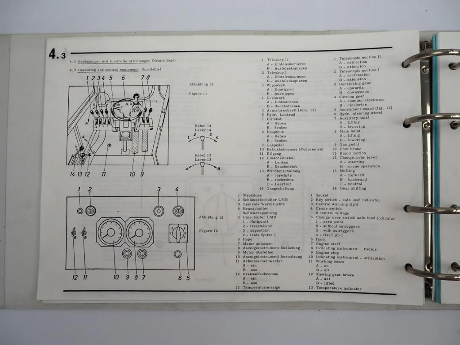 Krupp AS18 Mobilkran Betriebsanleitung Bedienungsanleitung 1970er Jahre