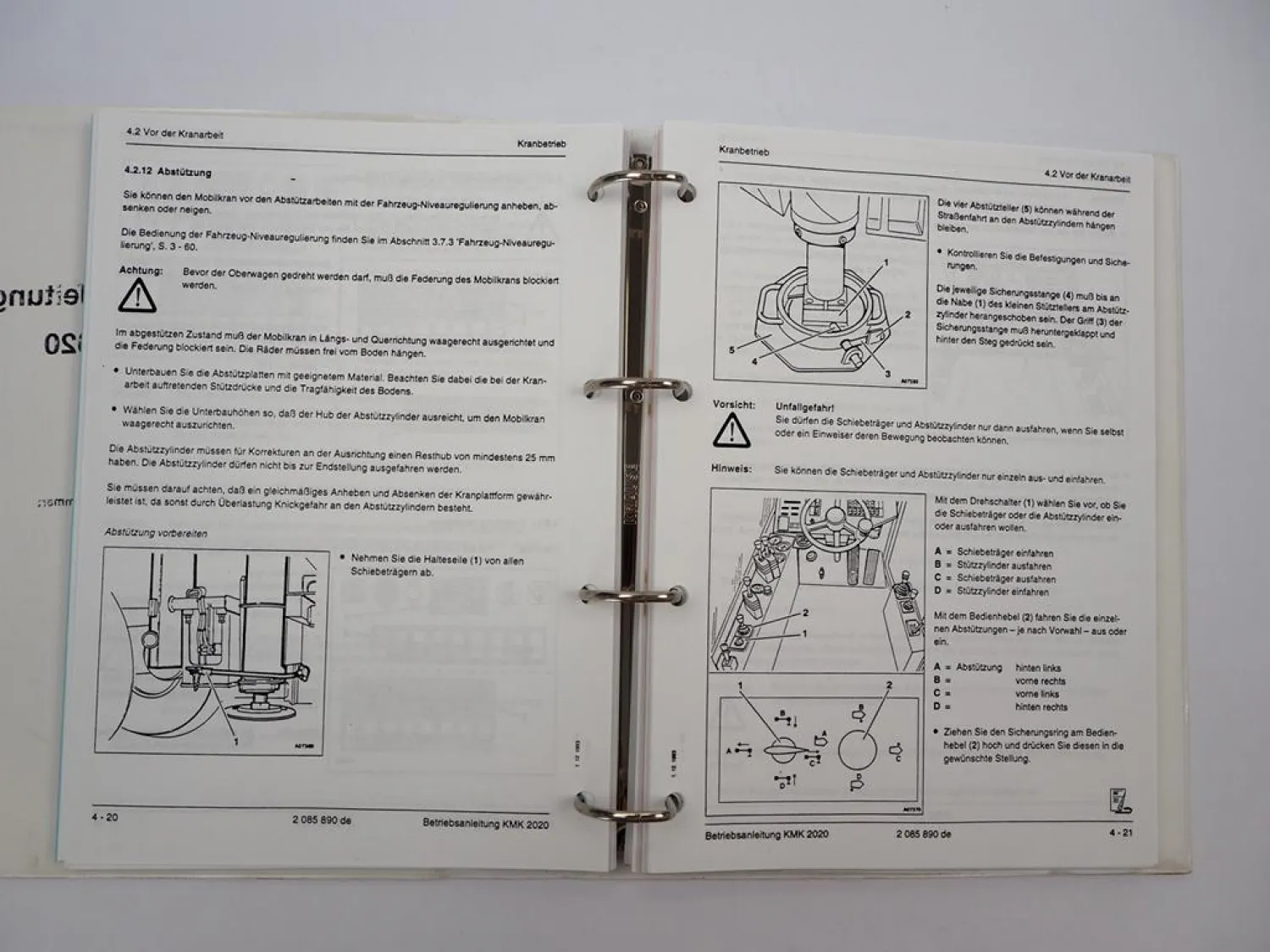 Krupp KMK 2020 Mobilkran Betriebsanleitung Bedienungsanleitung 1994