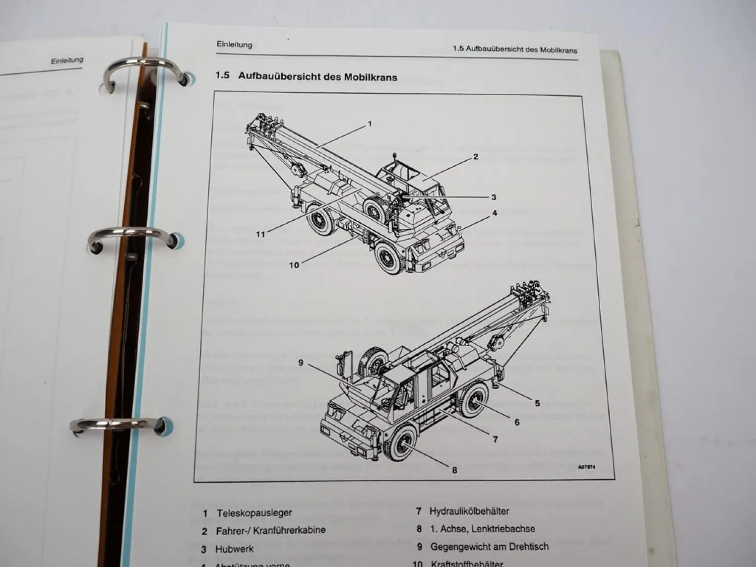 Krupp KMK 2020 Mobilkran Betriebsanleitung Bedienungsanleitung Schaltplan 1996