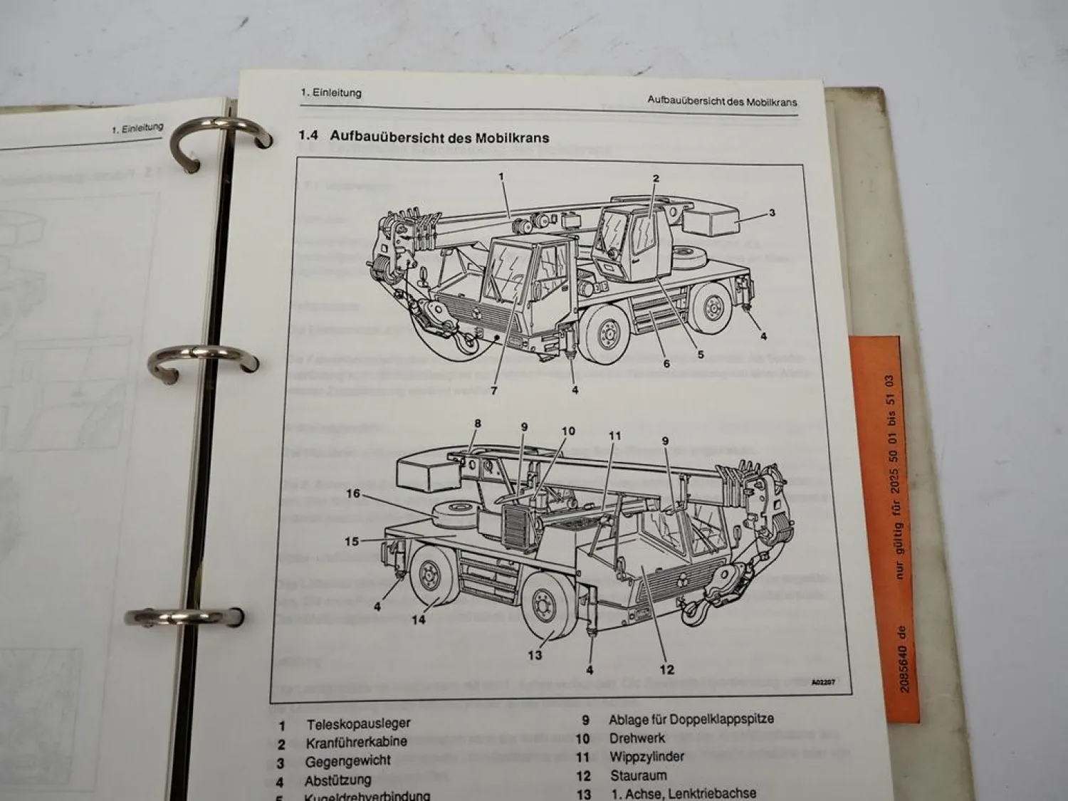 Krupp KMK 2025 Mobilkran Betriebsanleitung Bedienung Wartung Schaltplan 1991